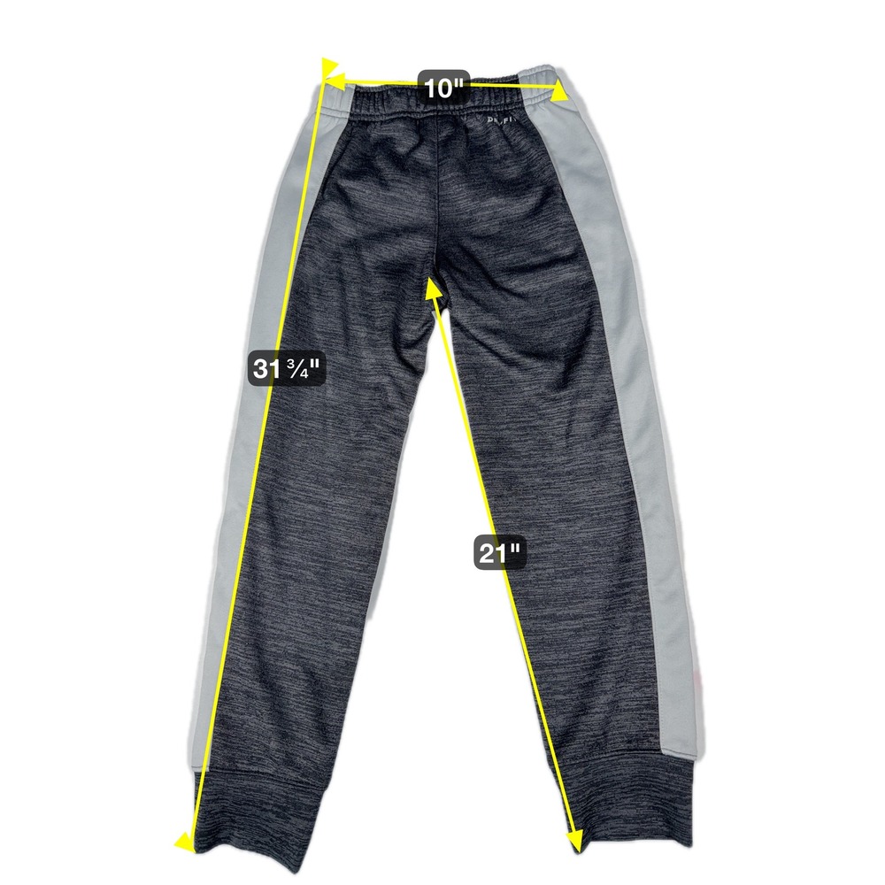 Nike Dri-FIT Kids Joggers Pants Black Gray Athletic Track Training Size 7 - Picture 7 of 7